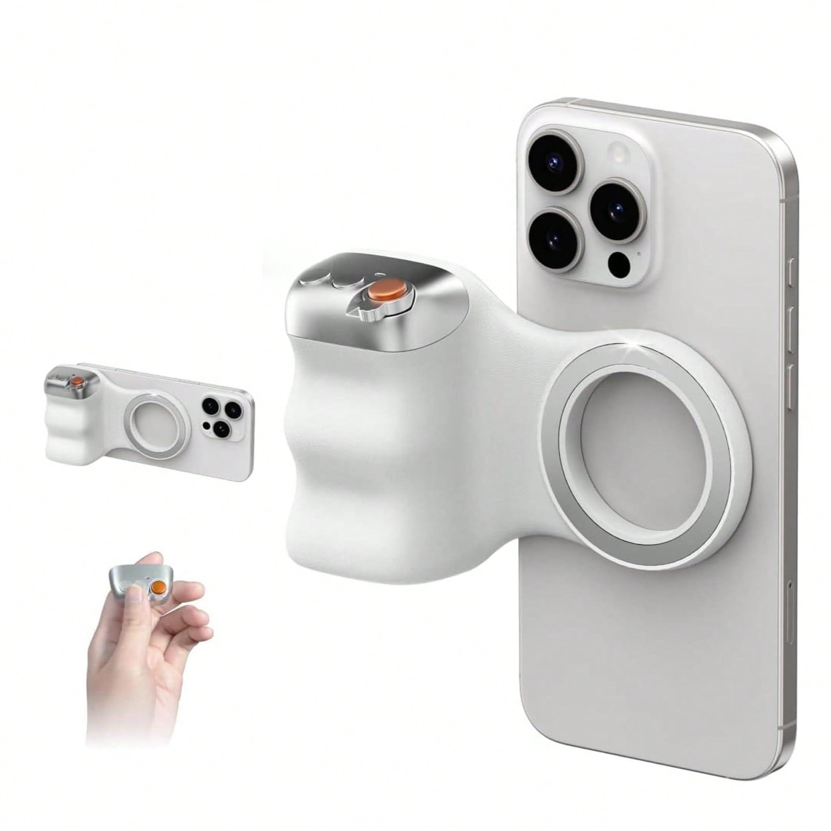Photography Video Lighting Kit - Silver Magnetic Phone Camera Grip &