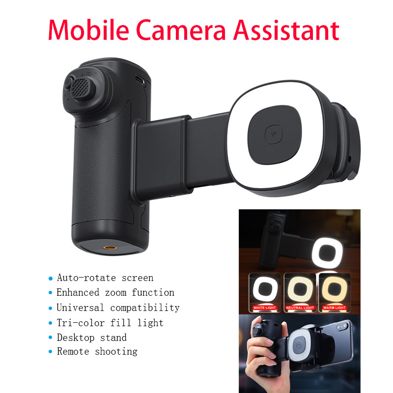 Photography Lighting For Outdoors - Bluetooth Selfie Handle with Fill Light