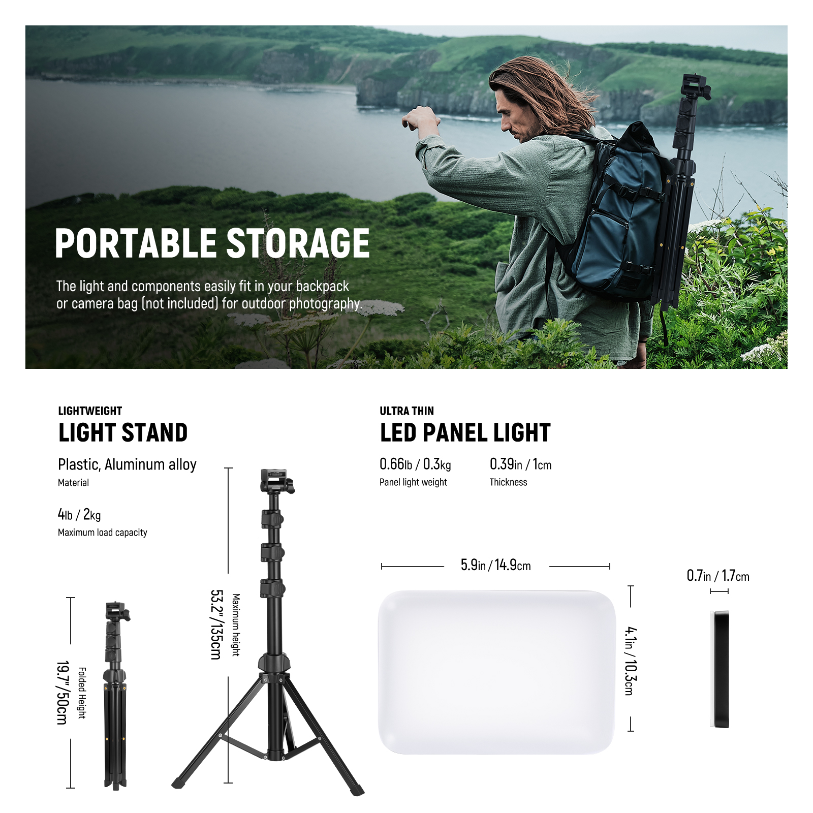 NEEWER LED Video Light Panel L - огляд і ціна Photography Lighting Kit Neewer