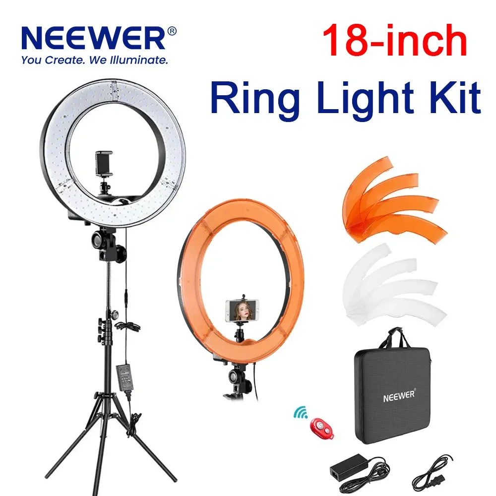 #c For NEEWER 18 inch Ring Lig - огляд і ціна Photography Lighting Kit Neewer