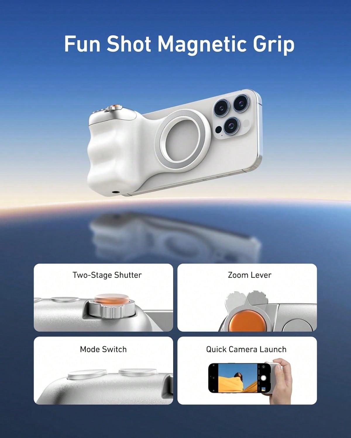 Silver Magnetic Phone Camera G - огляд і ціна Photography Video Lighting Kit