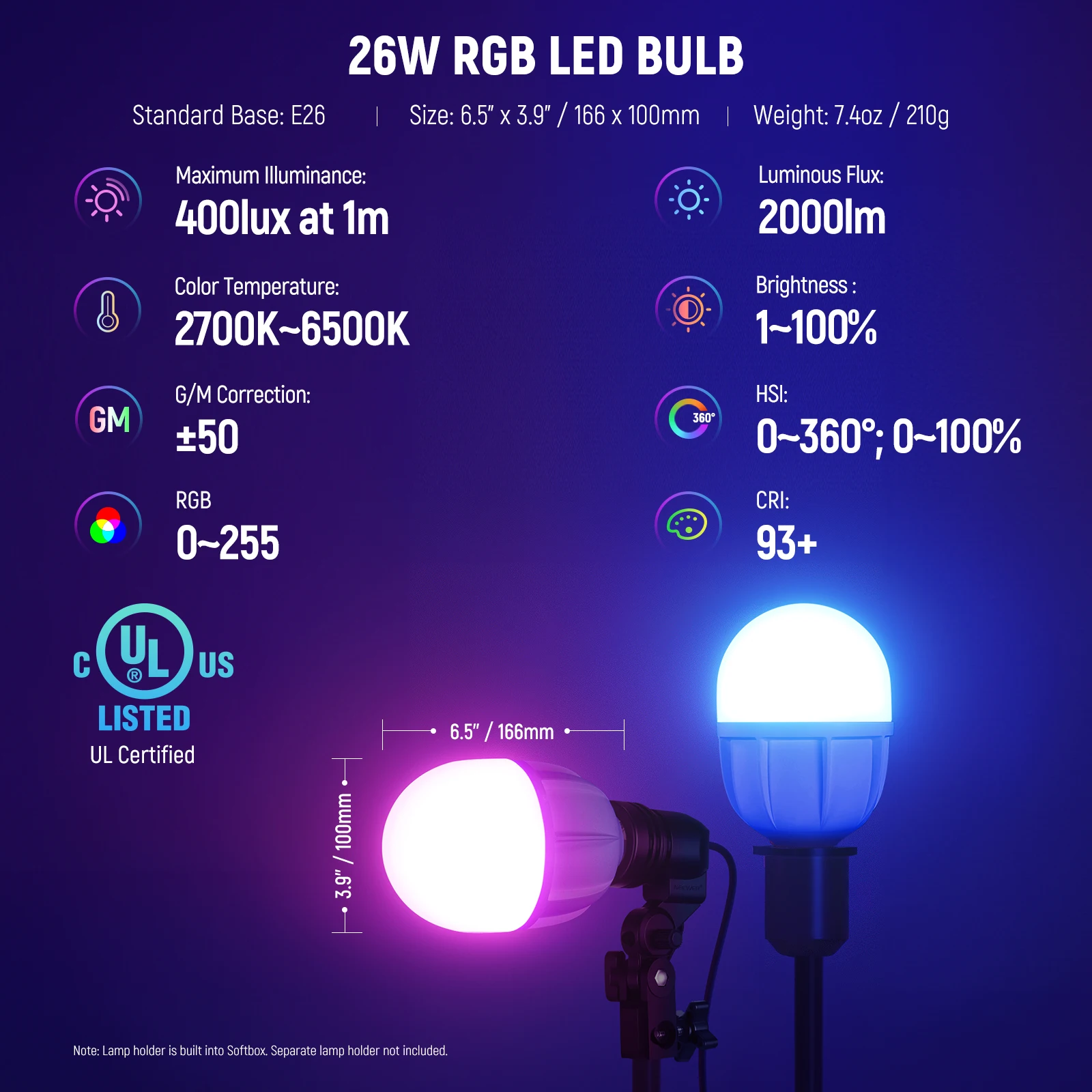 NEEWER RGB Softbox Lighting Ki - огляд і ціна Photography Lighting Kit Neewer