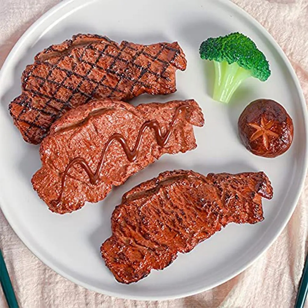 PVC Simulation Fake Steak Food - огляд і ціна Good Lighting In Photography