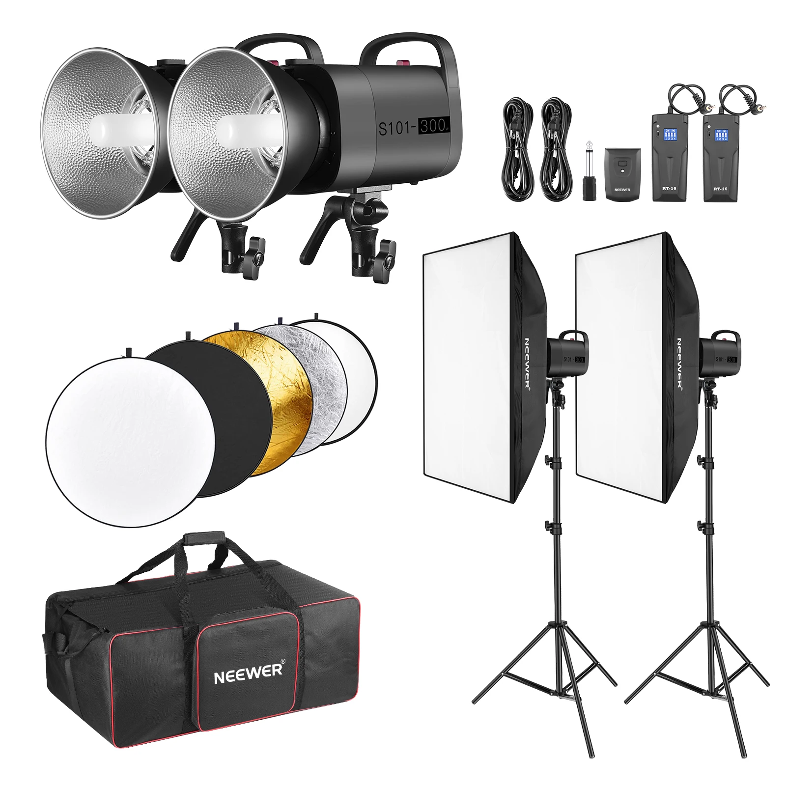 NEEWER 600W Strobe Flash Studi - огляд і ціна Photography Lighting Kit Neewer