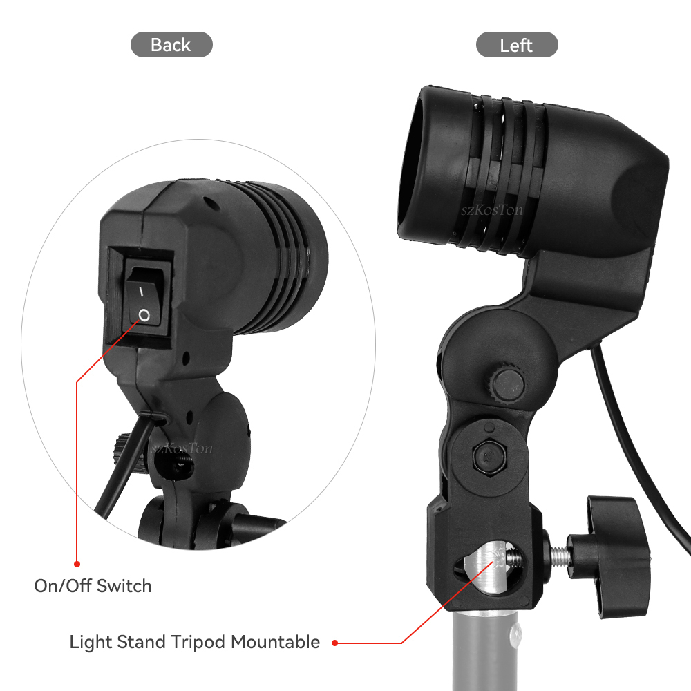 Single Head Bulb Holder E27 So - огляд і ціна Photography Video Lighting Kit