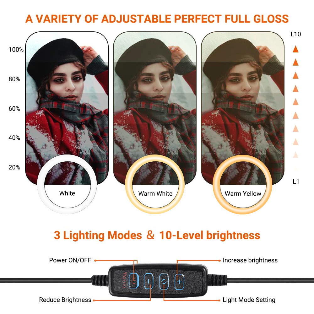 26cm 10 inch Led Ring Selfie L - огляд і ціна Photography Video Lighting Kit