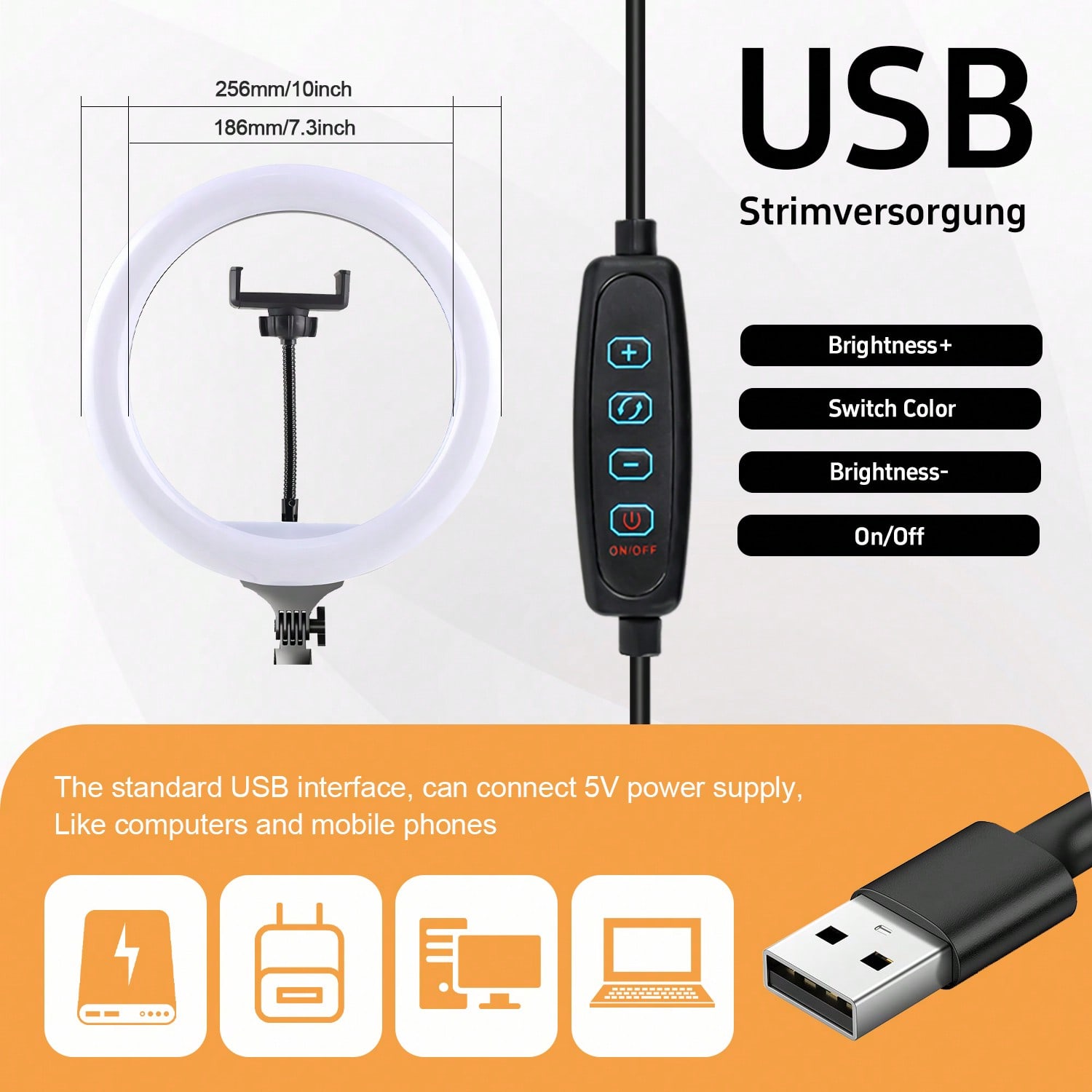 10 Inch 3 Color Dimmable LED R - огляд і ціна Photography Video Lighting Kit