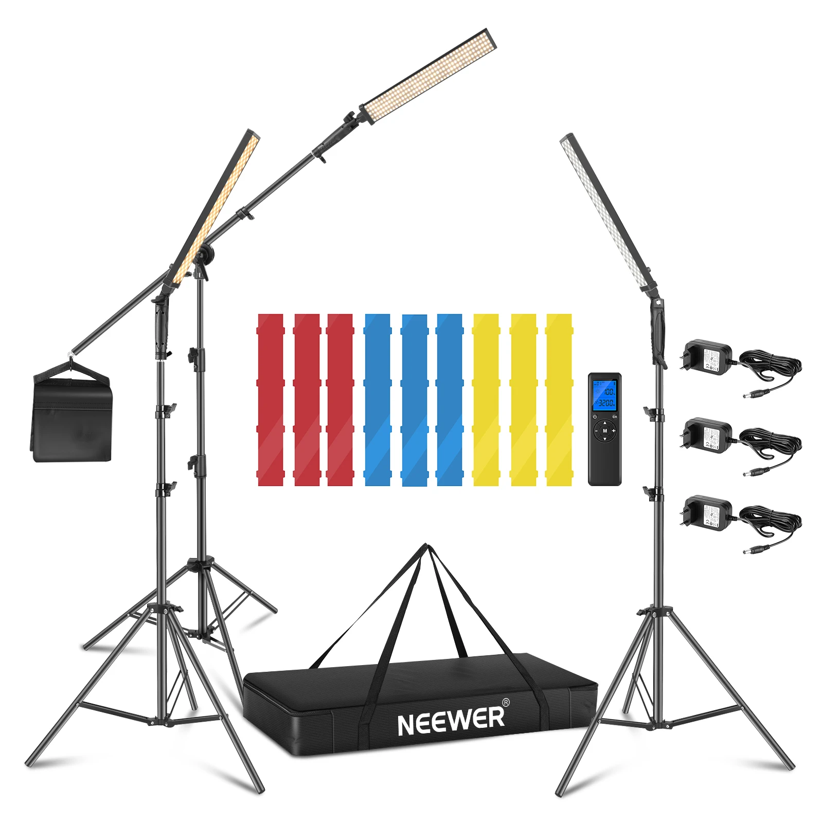 Neewer 3 Packs 2.4 GHz LED Lig - огляд і ціна Photography Lighting Kit Neewer