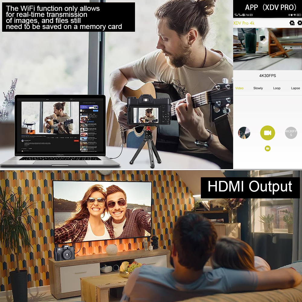 4K HD Video Camera 48MP DSLR D - огляд і ціна Photography Natural Lighting