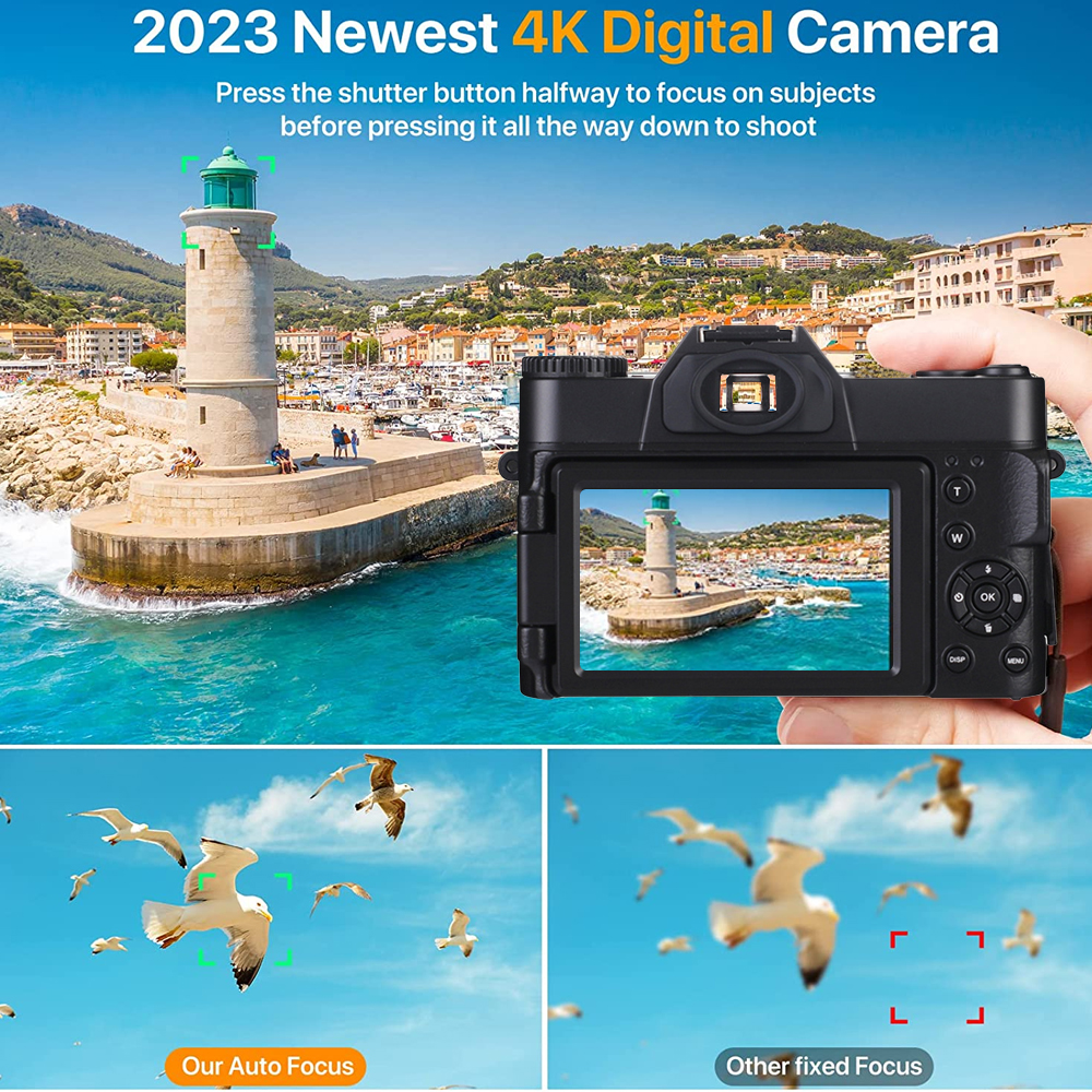 4K HD Video Camera 48MP DSLR D - огляд і ціна Photography Natural Lighting
