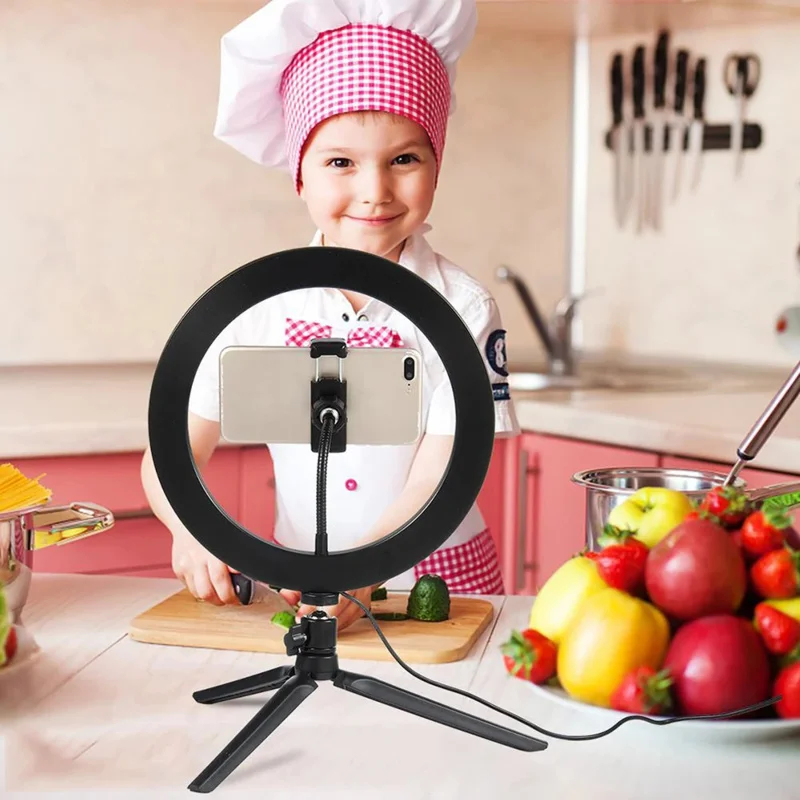 Dimmable26cm LED Ring Light Ki - огляд і ціна Photography Video Lighting Kit