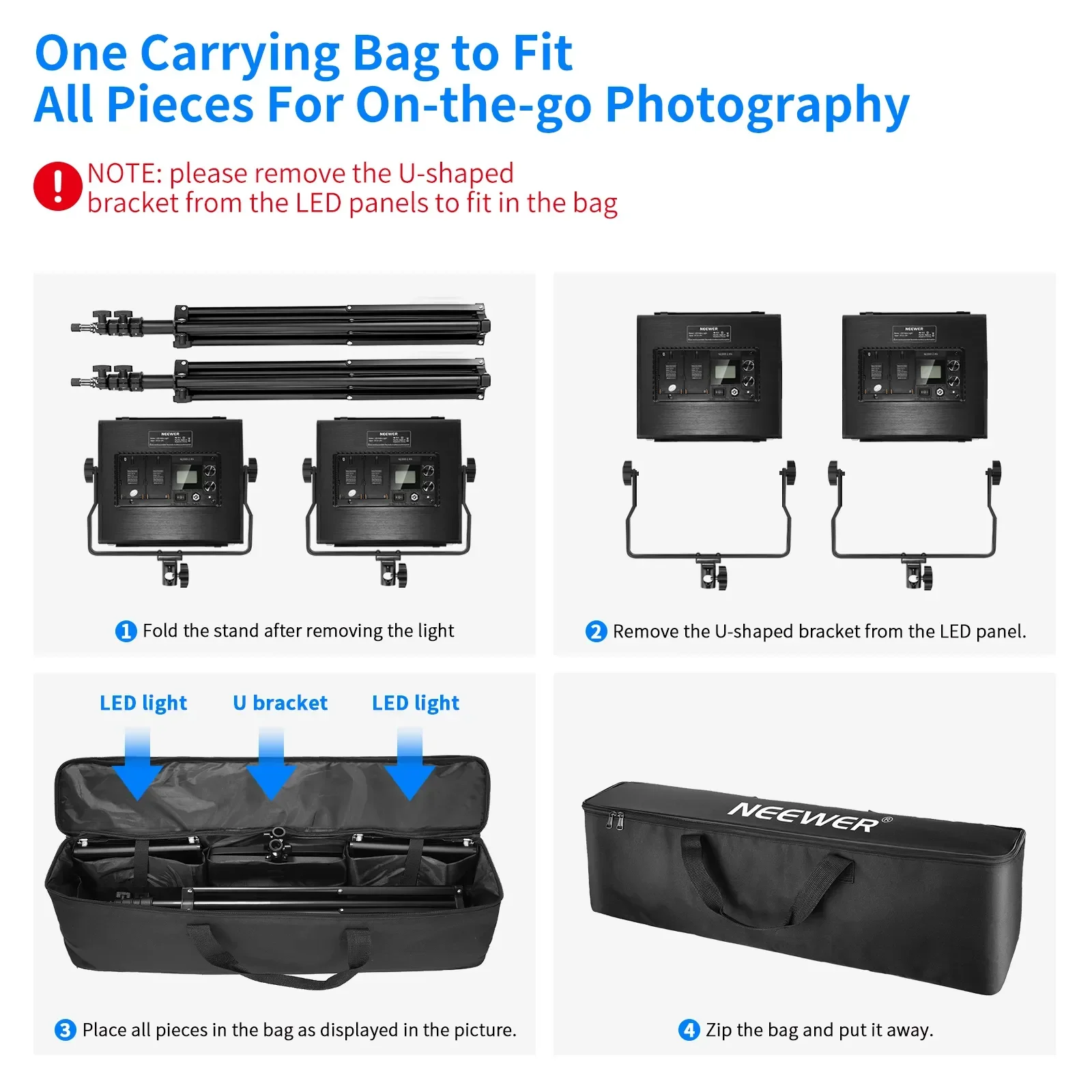 Neewer 2 Packs Advanced 2.4G 6 - огляд і ціна Photography Lighting Kit Neewer