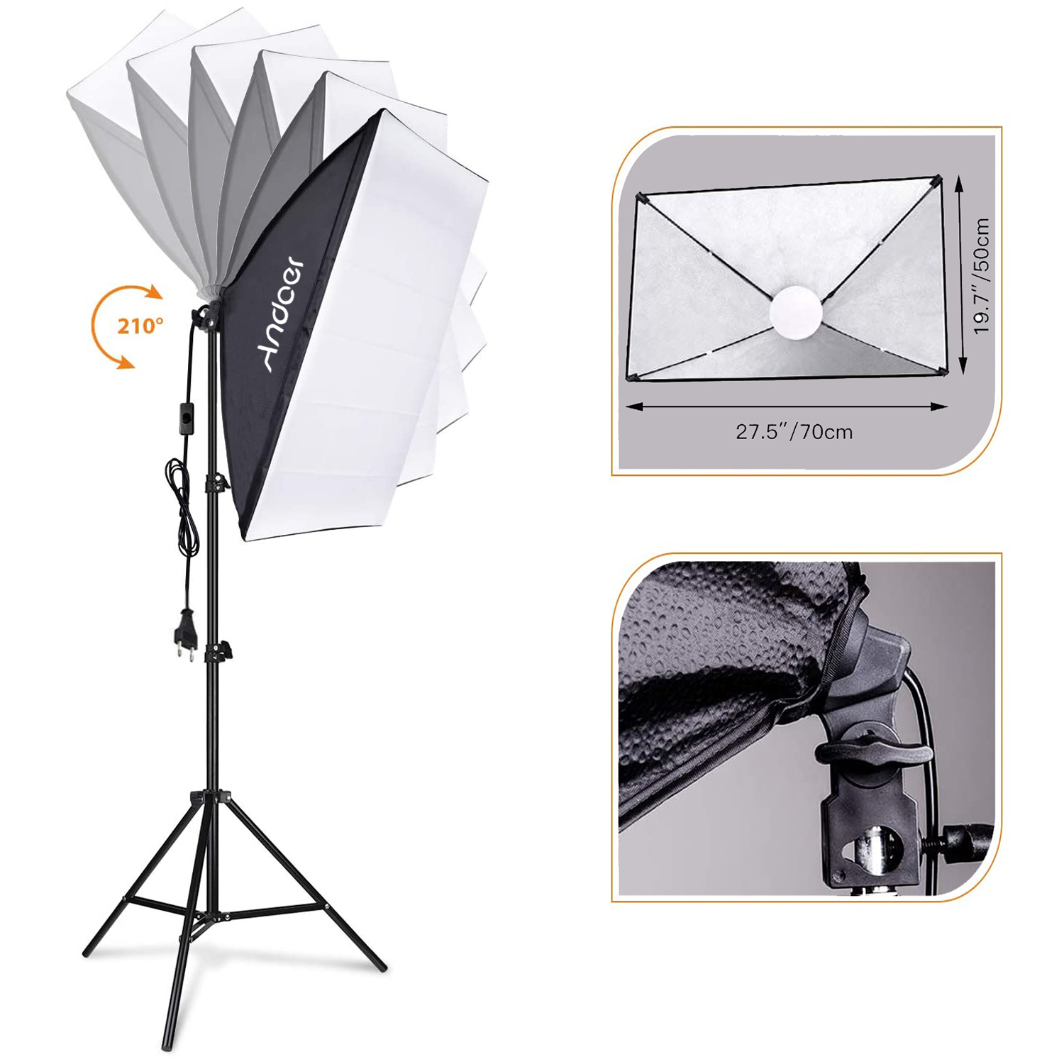Andoer Softbox Lighting Set St - огляд і ціна Photography Video Lighting Kit