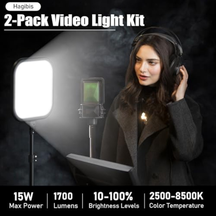 2Pack LED Video Light Kit, 15W - огляд і ціна Photography Video Lighting Kit