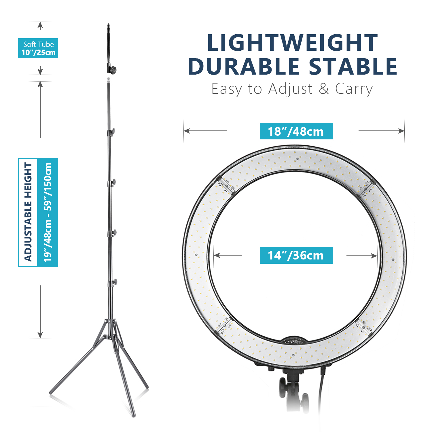 NEEWER Ring Light 18inch Kit:  - огляд і ціна Photography Lighting Kit Neewer